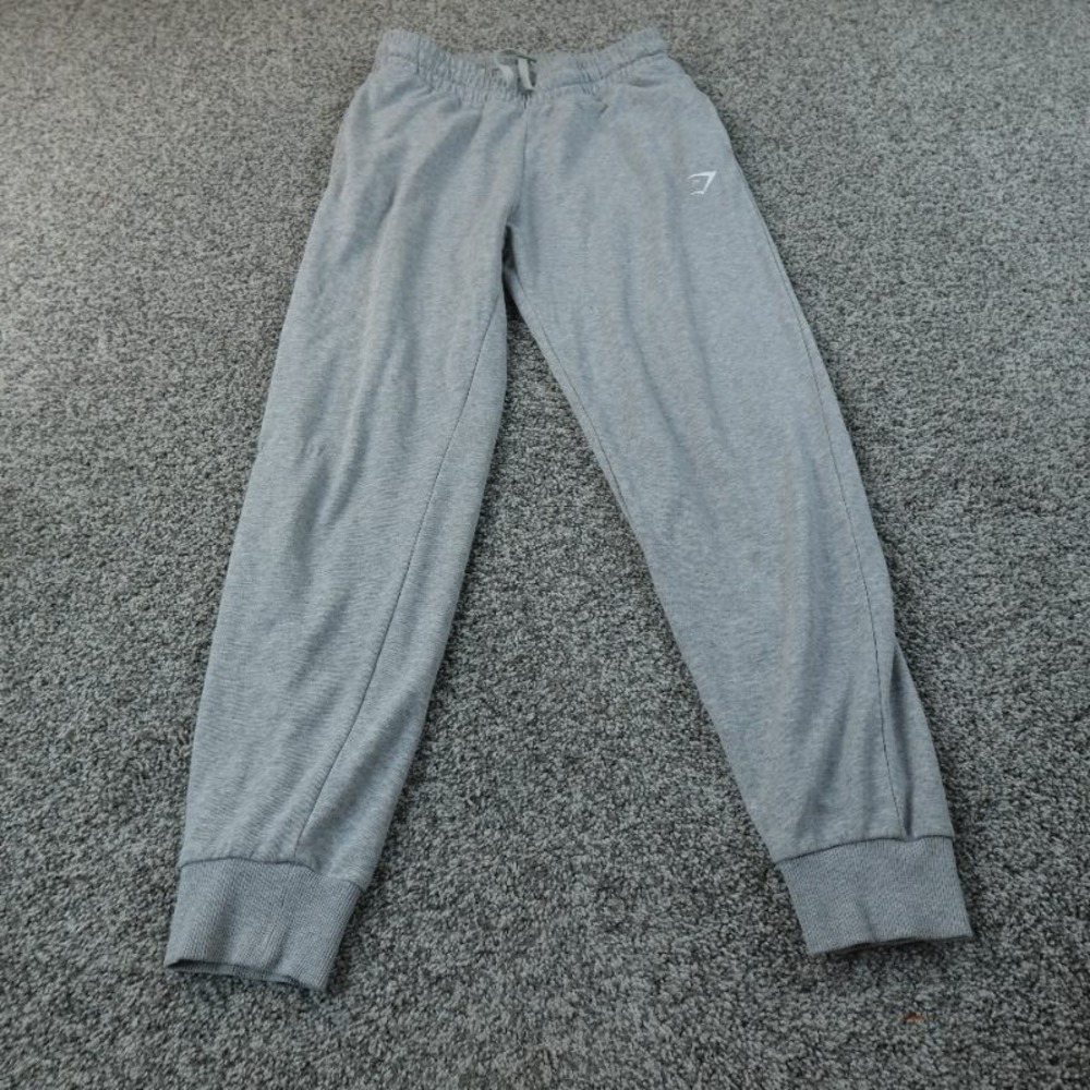 Gymshark Sweatpants Mens S Gray Warmup Drawstring Jogger Pants Workout Gym Train